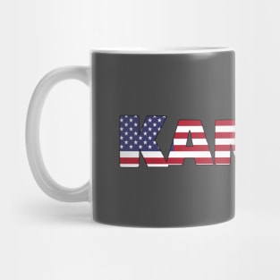 Kansas State Flag/ American Flag Logo Mug